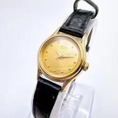 稼働品 SEIKO ゴールドダイヤル 腕時計 ドレス レディース 電池交換済
