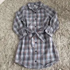 alc チェック柄 シャツワンピース 120