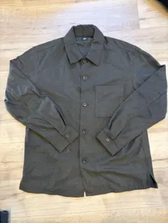 UNIQLO ダークブラウン シャツ S