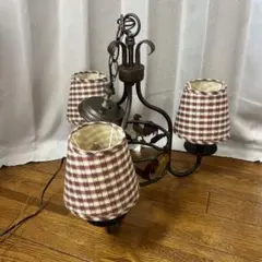 チェック柄シェード シャンデリアのサムネイル
