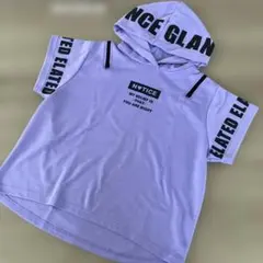 フード付きパーカー サイドファスナー付き 150