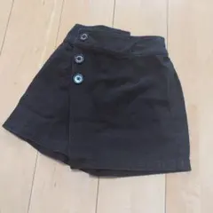 ピンクハント☆ラップ風ショートパンツ ☆ブラック☆130