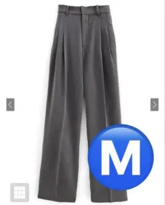 GRLタックセンタープレスストレートワイドパンツ