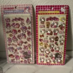 My Melody & Hello Kitty ボンボンドロップシール韓国
