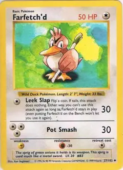 英語版　Farfetch'd　カモネギ◆ シャドウレス　ウィザーズ社製