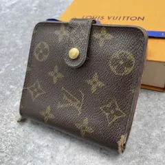 ✨外観美品✨LOUIS VUITTON 二つ折り財布 モノグラムコンパクトジップ