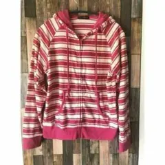ETIENNE ボーダー柄 ジップアップパーカー 2700円割引き♪