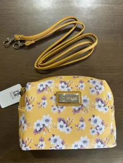 MICHEL KLEIN 花柄 ショルダーバッグ イエローのサムネイル