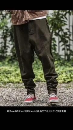 パンツ mp13939-バックリブダックサルエルテーパードパンツ メンズ