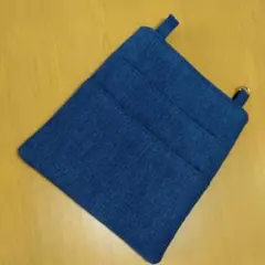 デニム風コットンナースポーチ・ナースポケット・スマホケース・オーガナイザー