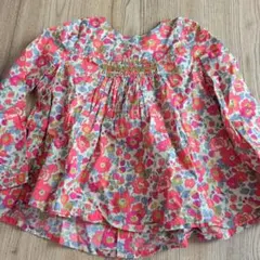 bonpoint 花柄 長袖シャツ 2歳用