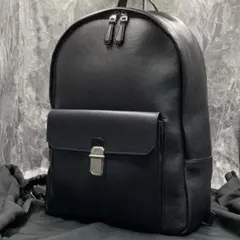 現行/極美品 ダンヒル ベルグレイヴ リュック ビジネスバッグ A4 レザー 黒