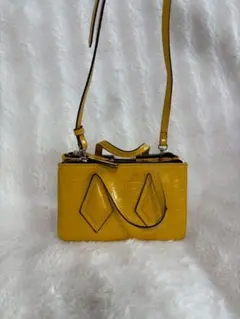 ZARA クロコダイル風 黄色 ショルダーバッグ