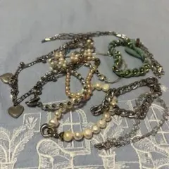 ビンテージ　シルバー パール ブレスレット　10点セット