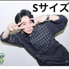 ユニクロ JW ANDERSON ダークグレー フランネルシャツ チェック S