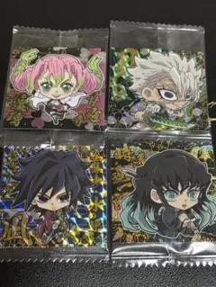 鬼滅の刃　ディフォルメシール　冨岡義勇　時透無一郎　甘露寺蜜璃　不死川実弥