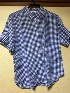 UNIQLO 半袖チェックシャツ S