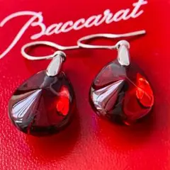 美品 Baccarat バカラ ハート ピアス ピンク 専用箱付 pisa0034l_1.jpg