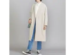 GREEN LABEL RELAXING ノーカラーコート