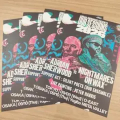 エイドリアンシャーウッド Dub sessions2026 チラシフライヤー4枚