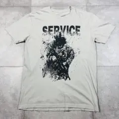 古着　「SERVICE」サービス グラフィック Tシャツ　M バックプリント