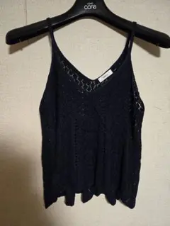 ROMEO ネイビー レース キャミソール Vネック