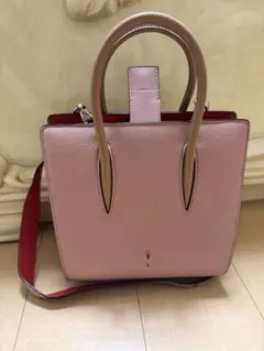 ピンク レザー トートバッグ ルブタン Christian Louboutinのサムネイル
