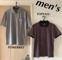 新品未使用＆ほぼ未使用　メンズ　トップス　ポロシャツ2枚セット　夏　夏服　半袖