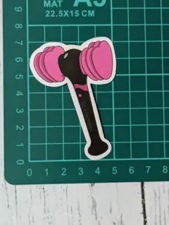 防水ステッカー【R】ブラック・ピンク　韓国