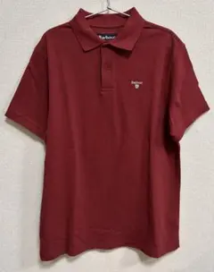 Barbour 赤 ポロシャツ Lサイズ