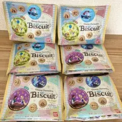 【未開封】ディズニー刺繍缶バッジつきビスケット 6袋セット