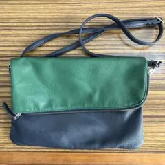 LEPSIM 緑黒 ショルダーバッグ