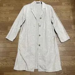 UNIQLO リネン ロングコート ベージュ