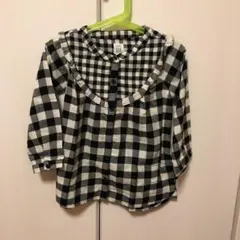 【新品、未使用】ベビーギャップ  チェック チュニック シャツワンピ 100
