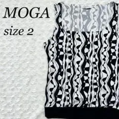 モガ MOGA ノースリーブ カットソー レディース 柄 タンクトップ 2のサムネイル