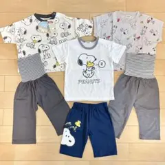 【まとめ売り】スヌーピー SNOOPY 半袖 パジャマ 90cm 3点セット