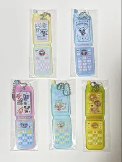 ナルミヤキャラクターズ ガラケー型 アクキー 5点セット