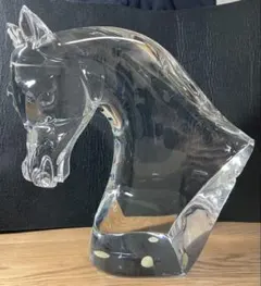 LALIQUE ラリック テット・ドゥ・シュヴァル 馬 オブジェ 約22.4kg LALIQUE ラリック テット・ドゥ・シュヴァル 馬 オブジェ 約22.4kg