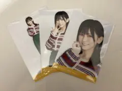 池田瑛紗　生写真　マルチカラーニット　コンプ