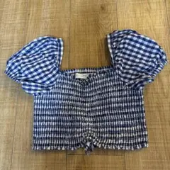 ZARA kidsチェック柄 半袖ブラウス 11-12歳