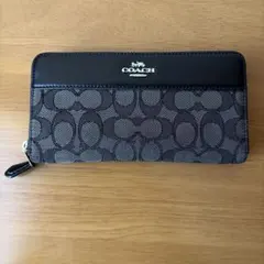K*K様 COACH 長財布 ブラック グレー