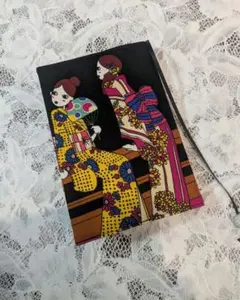 ハンドメイド　文庫本　ブックカバー　文庫本カバー　花火女子