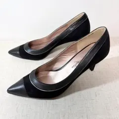 極美品★銀座かねまつ ハイヒール パンプス ポインテッドトゥ 24.5cmのサムネイル