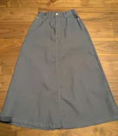 【試着のみ】アーノルドパーマー デニムスカート ウエストゴム入り