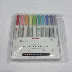 【新品 未使用】 ZEBRA MILDLINER 10色セット