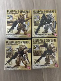 ガンダムコンバージ Gold Edition 4体セット　アカツキのみ箱開封済み ガンダムコンバージ Gold Edition 4体セット アカツキのみ箱開封