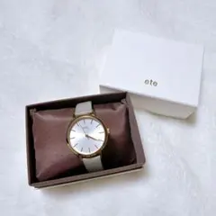 ete 腕時計　ボーイフレンドウォッチ レザーベルト　箱付き