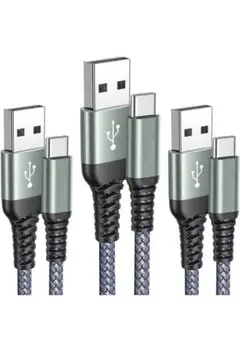 USB Type C ケーブル iPhone15充電ケーブル　3本　急速充電