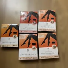 ATSUGI タイツ L-L ブラック 30 60 80デニール