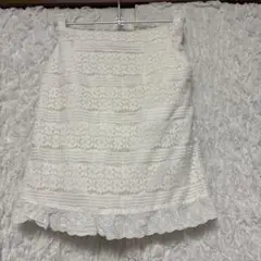 one after another NICE CLAUP レース　ミニ丈スカート